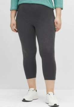 Sheego Leggings - Hosen - Anthrazit Meliert