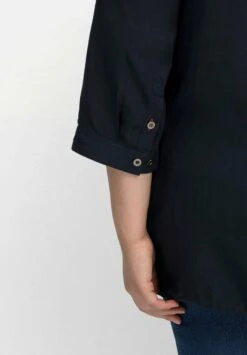 Sheego Hemdbluse - Nachtblau -Sheego 72cd79c7bcf44f7a9e3430e92b7c2739