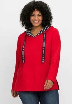 Sheego Kapuzenpullover - Mohnrot 13 Sheego Kapuzenpullover - Mohnrot -Sheego 730af97d680046bba8e116645d29f189 1