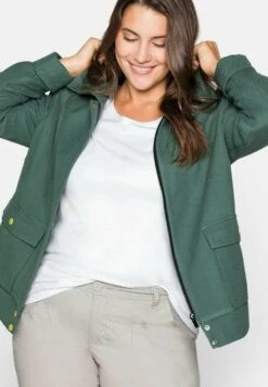 Sheego Leichte Jacke - Opalgrün 11 Sheego Leichte Jacke - Opalgrün -Sheego 738431cae6374ae0b7b21fd6bef31c33