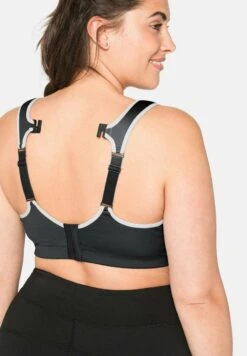 Sheego Sport BH - Grau-weiß -Sheego 73a0af230c324d57b0bcd21d903c0744