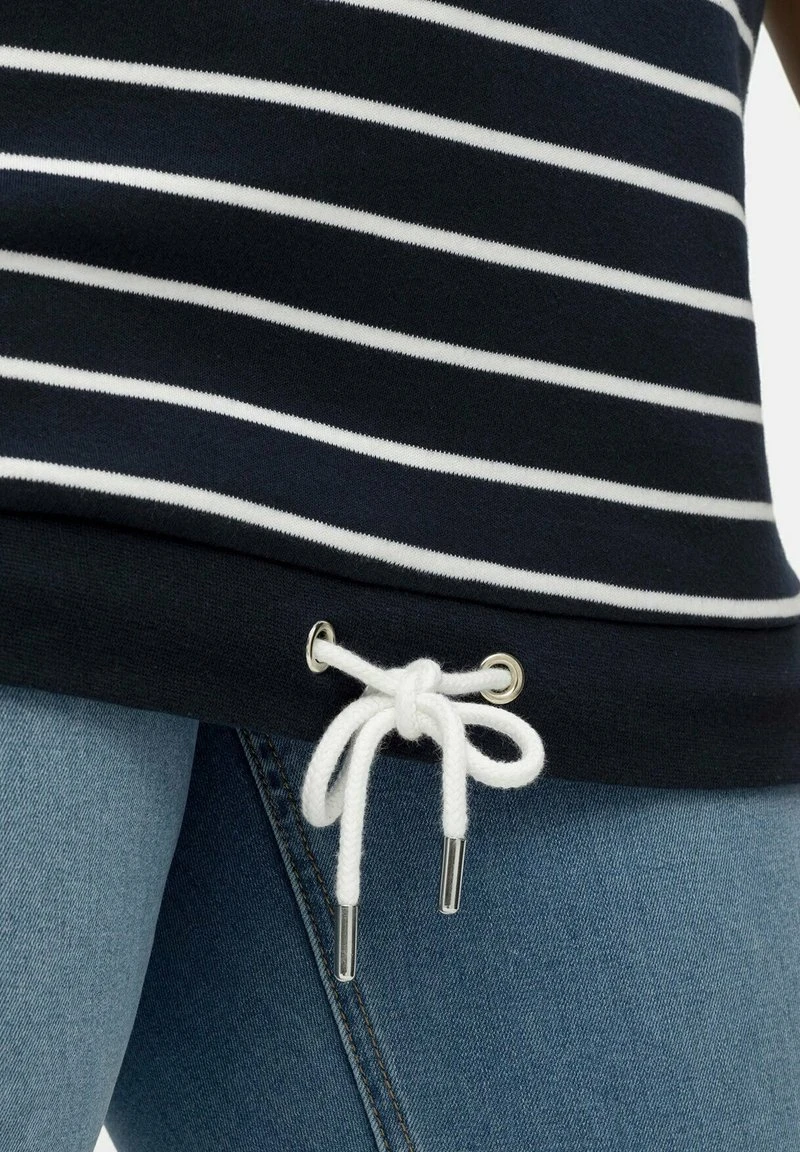 Sheego Sweatshirt - Blau-weiß 7 Sheego Sweatshirt - Blau-weiß – Bild 5