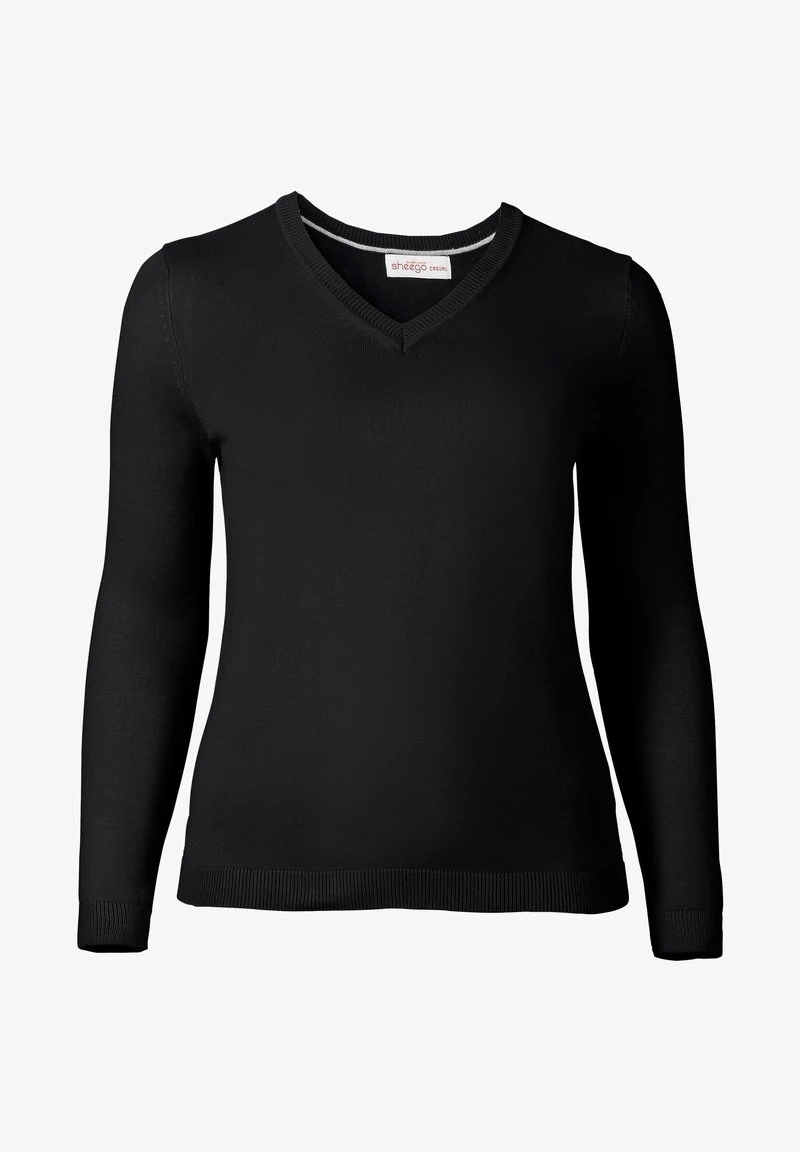 Sheego Strickpullover - Marine 8 Sheego Strickpullover - Marine – Bild 6