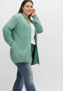 Sheego Strickjacke - Salbeigrün Meliert 12 Sheego Strickjacke - Salbeigrün Meliert -Sheego 751e60a090c744008aa899d5711cf9e0