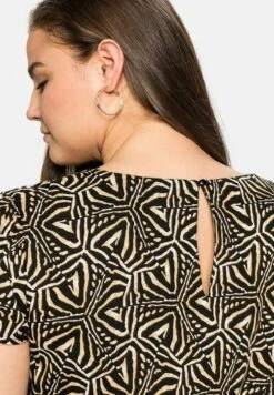 Sheego Freizeitkleid - Black/ White -Sheego 757dc1442ce24468b731868eb662a9be