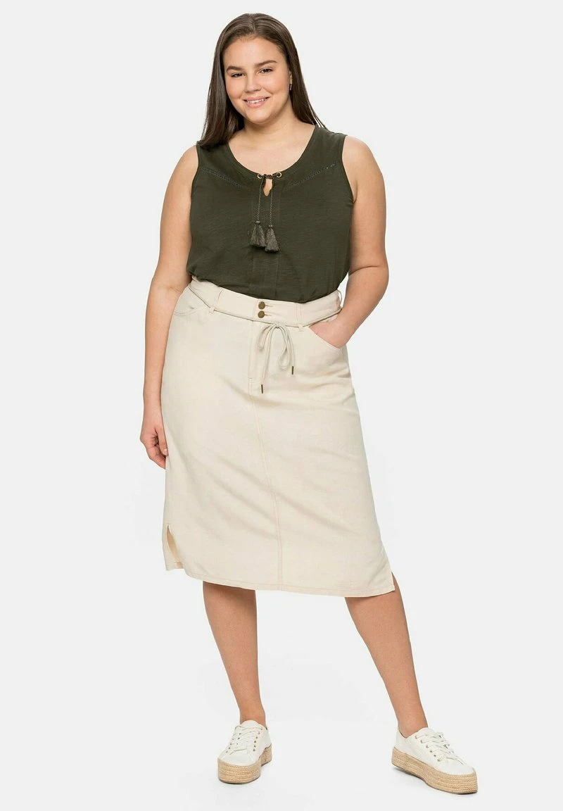 Sheego Bleistiftrock - Natur 4 Sheego Bleistiftrock - Natur – Bild 2