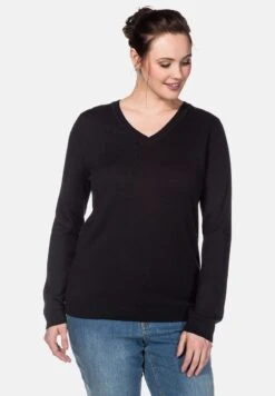 Sheego Strickpullover - Black -Sheego 766a34a5555e4ebe8b0540a2e22a89d6 1