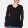 Sheego Strickpullover - Black -Sheego 766a34a5555e4ebe8b0540a2e22a89d6