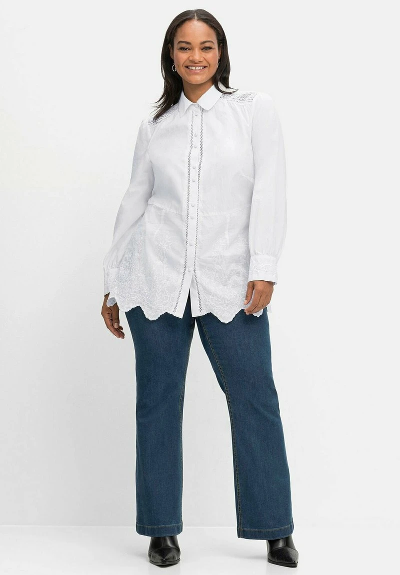 Sheego Hemdbluse - Weiß 4 Sheego Hemdbluse - Weiß – Bild 2