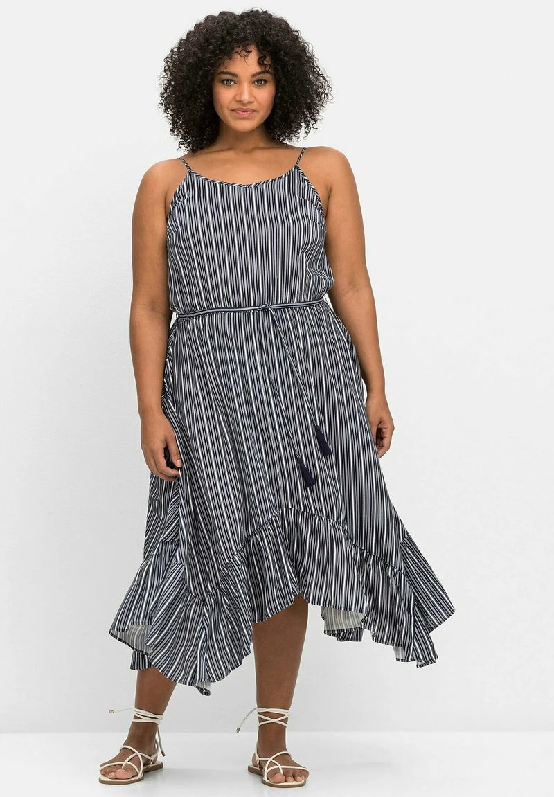 Sheego Freizeitkleid - Marine Gestreift 3 Sheego Freizeitkleid - Marine Gestreift