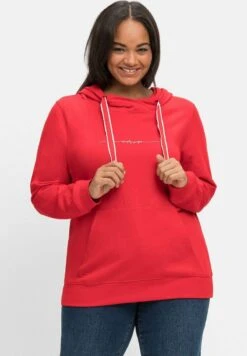 Sheego Kapuzenpullover - Mohnrot 13 Sheego Kapuzenpullover - Mohnrot -Sheego 78e6e1672e9c463584faca491fe745d8 1
