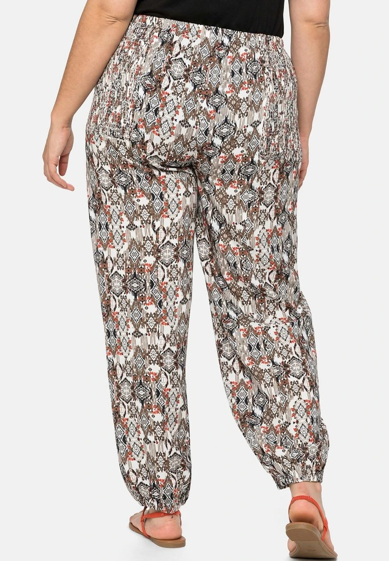 Sheego STRAND - Stoffhose - Rostrot Gemustert Brown 5 Sheego STRAND - Stoffhose - Rostrot Gemustert Brown – Bild 3