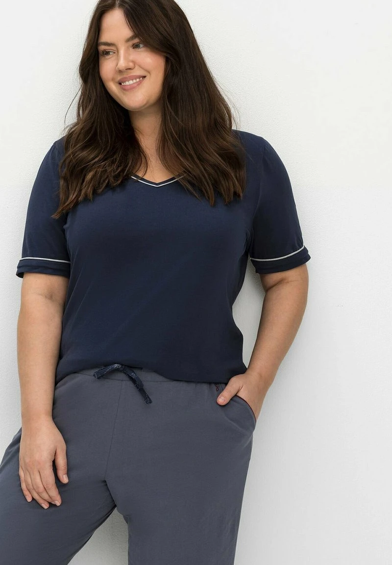 Sheego Nachtwäsche Shirt - Marine 6 Sheego Nachtwäsche Shirt - Marine – Bild 4