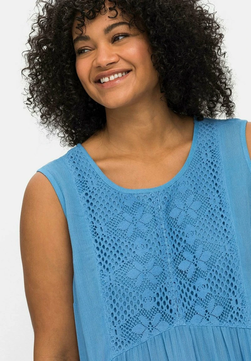 Sheego Bluse - Azurblau 6 Sheego Bluse - Azurblau – Bild 4