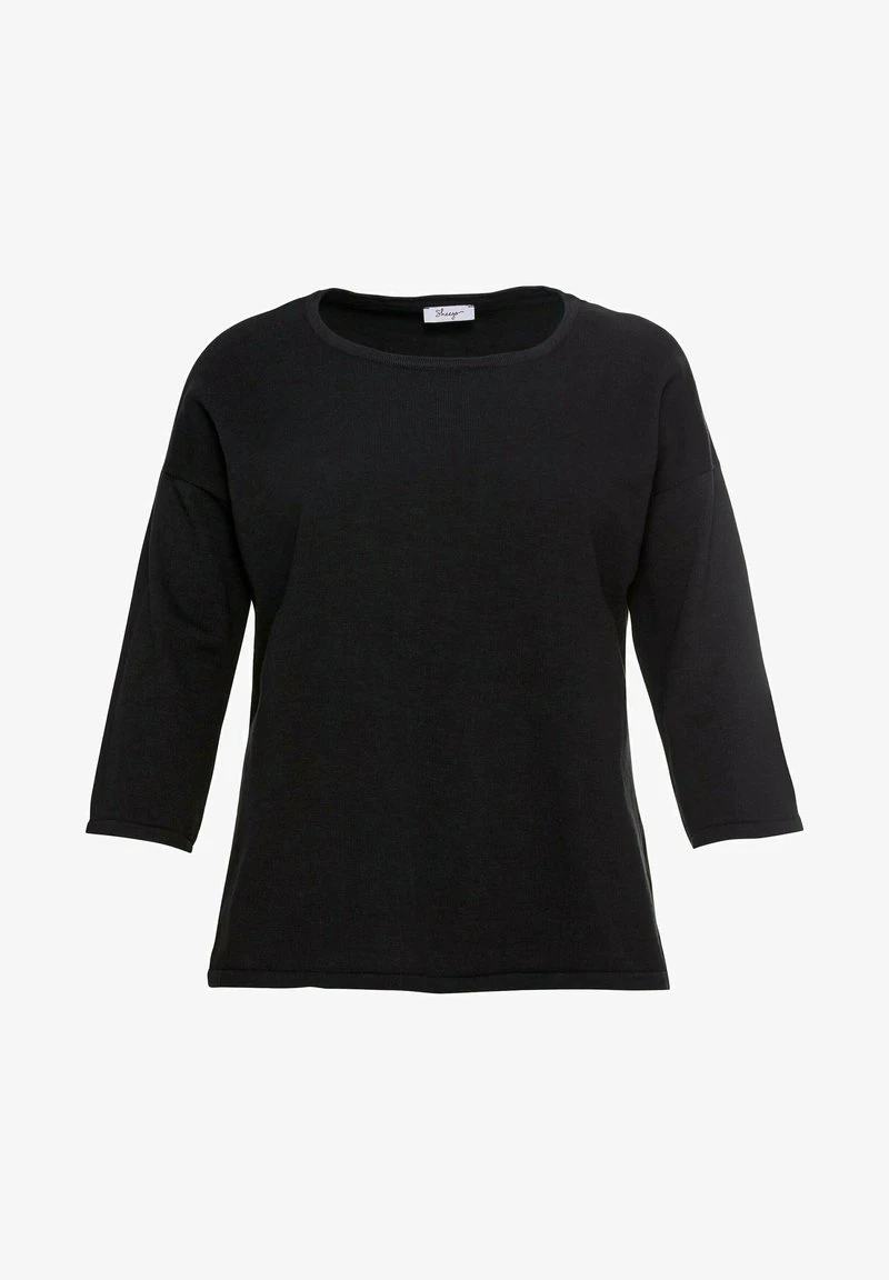 Sheego Strickpullover - Schwarz 7 Sheego Strickpullover - Schwarz – Bild 5