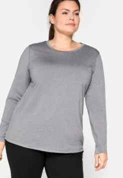 Sheego Langarmshirt - Grau Meliert 11 Sheego Langarmshirt - Grau Meliert -Sheego 7abe1d04fa4f4739874902e891fd2f99
