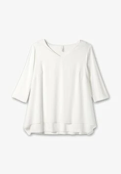 Sheego Langarmshirt - Offwhite 12 Sheego Langarmshirt - Offwhite -Sheego 7b9a4d52eae74314b4f4e0d81260d077