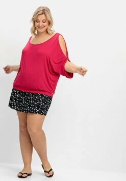 Sheego Minirock - Schwarz Gepunktet -Sheego 7e444143f6364de480f71e43f46add74