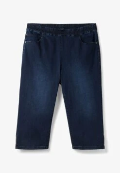 Sheego FAHRRAD - Jeans Shorts - Dark Blue Denim -Sheego 7f3e932477c64cd782746050e95e6dfc