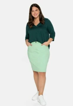 Sheego Bleistiftrock - Mint -Sheego 7fa471213c6d41ad9b734bbf08bd3fe9