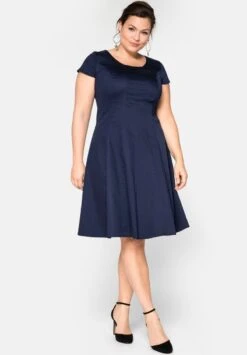 Sheego Cocktailkleid/festliches Kleid - Marine