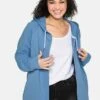 Sheego Sweatjacke - Jeansblau
