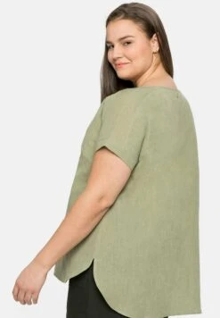 Sheego Bluse - Hellkhaki -Sheego 806876bf0f6146248757d5023a8ec33f
