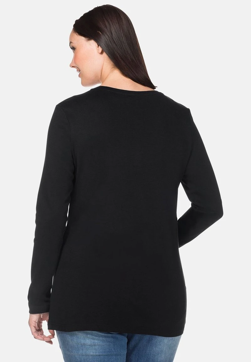 Sheego Langarmshirt - Black 5 Sheego Langarmshirt - Black – Bild 3