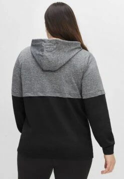 Sheego Sweatjacke - Schwarz Grau Meliert 10 Sheego Sweatjacke - Schwarz Grau Meliert -Sheego 81cdae227a854d9281b905d2835cf68f