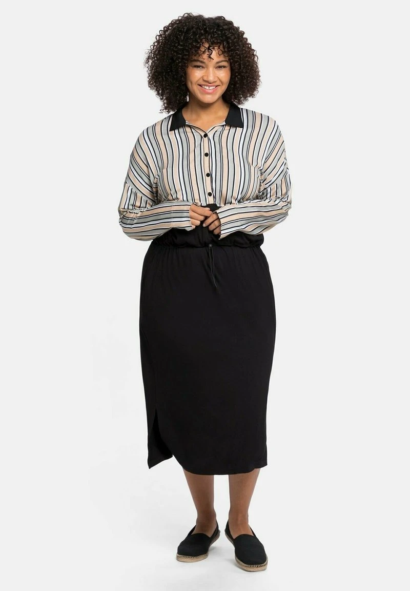 Sheego Blusenkleid - Schwarz 8 Sheego Blusenkleid - Schwarz – Bild 6