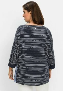 Sheego Langarmshirt - Nachtblau Gemustert 10 Sheego Langarmshirt - Nachtblau Gemustert -Sheego 8260607dae964dfab0c350dfa403516e