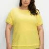 Sheego T-Shirt Basic - Gelb