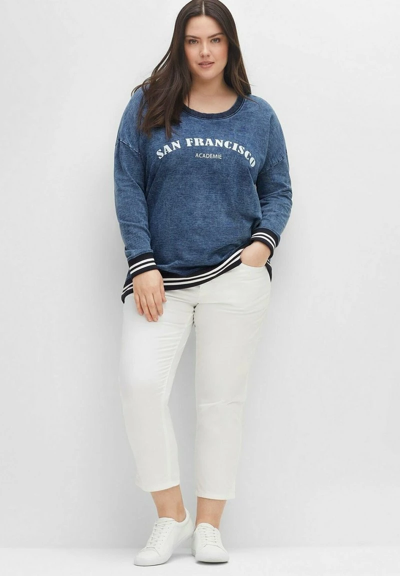 Sheego Sweatshirt - Nachtblau 4 Sheego Sweatshirt - Nachtblau – Bild 2