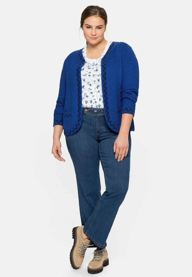 Sheego Strickjacke - Royalblau 4 Sheego Strickjacke - Royalblau – Bild 2