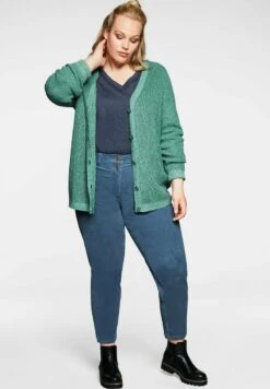 Sheego Strickjacke - Opalgrün 9 Sheego Strickjacke - Opalgrün -Sheego 8489f7db65e145d992c388085588a122