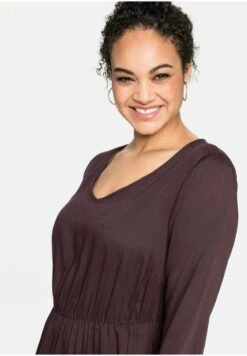 Sheego Freizeitkleid - Dark Red -Sheego 8546a61a3f64468b80a170d8875ccccb