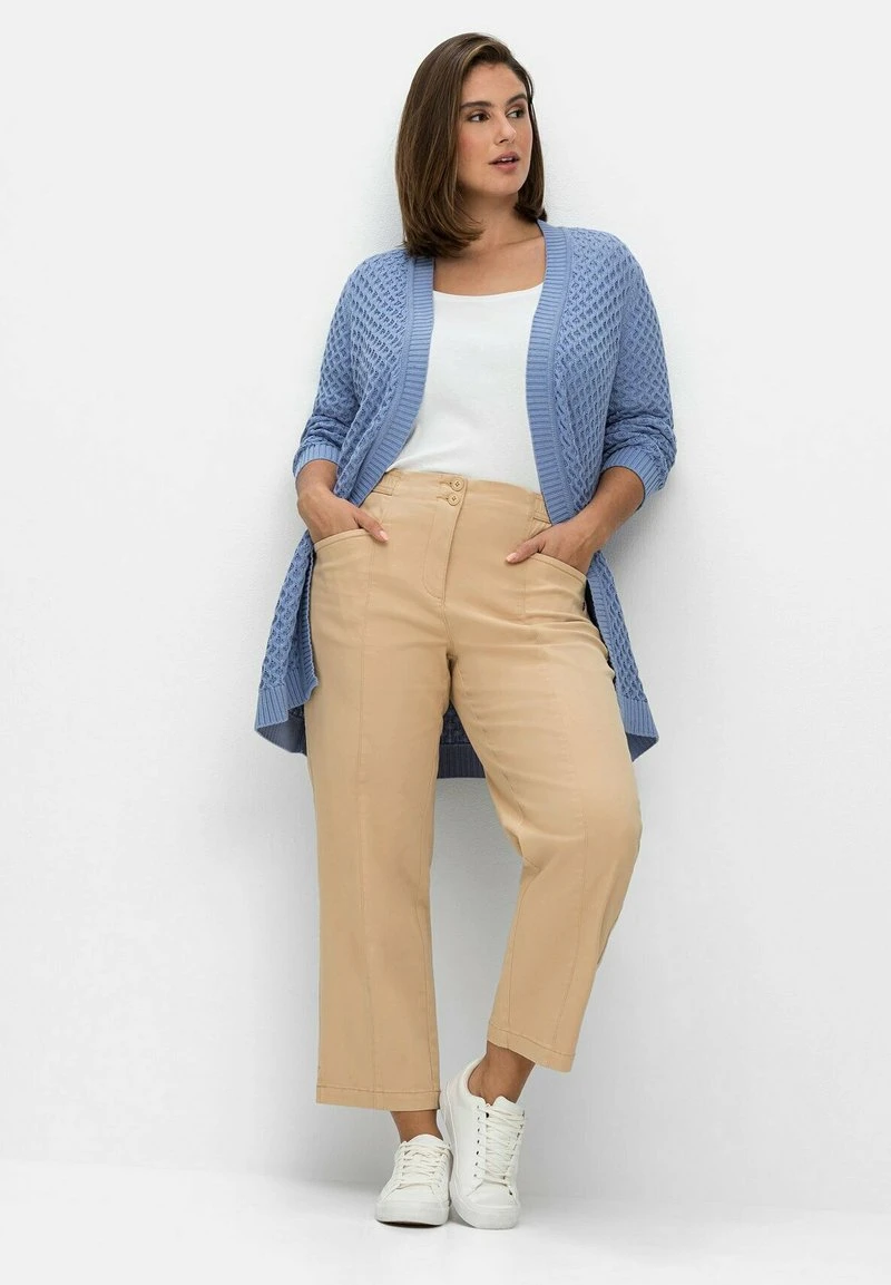 Sheego TWILL - Stoffhose - Beigefarben 4 Sheego TWILL - Stoffhose - Beigefarben – Bild 2
