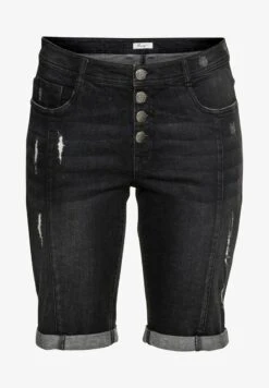 Sheego Jeans Shorts - Black Used Denim -Sheego 86608901aedf44fc81d756c577414351