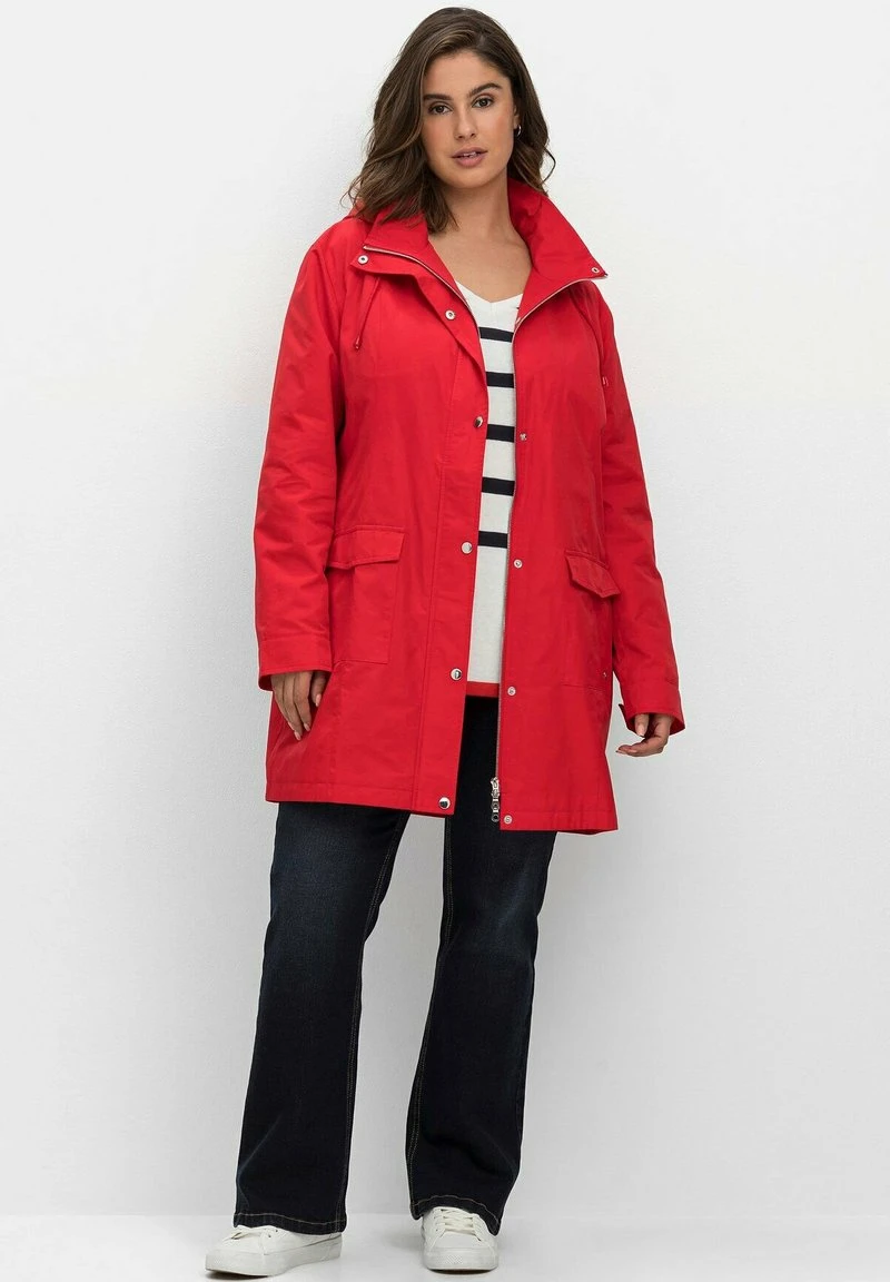 Sheego Parka - Mohnrot 4 Sheego Parka - Mohnrot – Bild 2