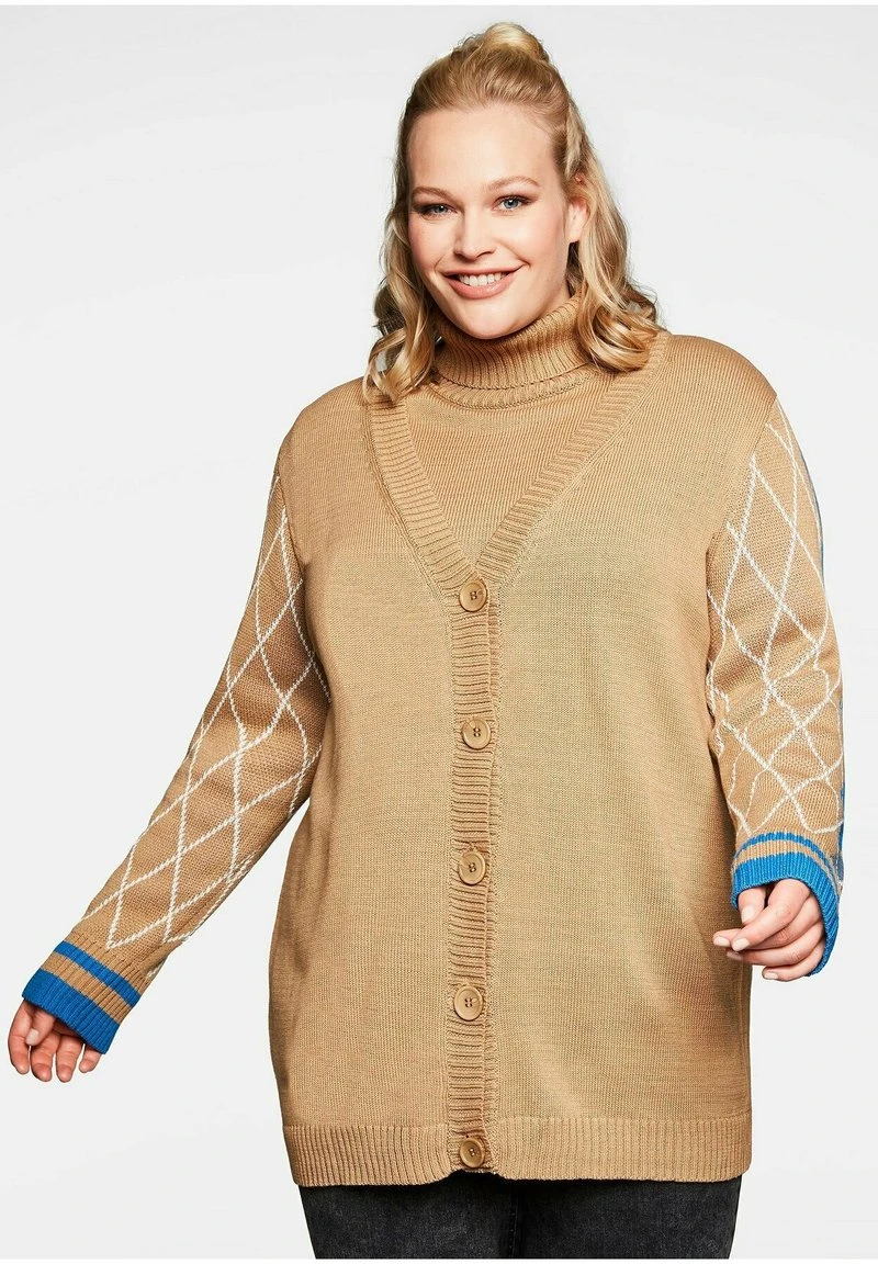 Sheego Strickjacke - Cappuccino 3 Sheego Strickjacke - Cappuccino
