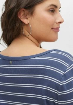 Sheego Langarmshirt - Indigo Weiß 11 Sheego Langarmshirt - Indigo Weiß -Sheego 879669d1fac44510a19ee99d687b6d2c