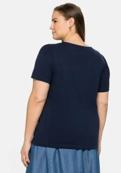 Sheego T-Shirt Basic - Marine -Sheego 88a5aa53495f410285f18fc75452950b