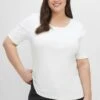 Sheego T-Shirt Basic - Weiß