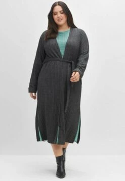 Sheego Strickjacke - Rauchgrau