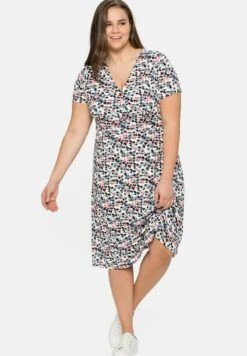 Sheego Jerseykleid - Weiß Bedruckt -Sheego 893763ed7a0340f28e8f21e4610da0ac 1