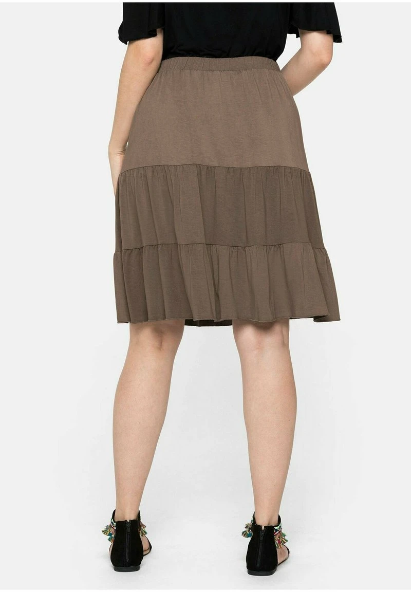 Sheego STRAND - A-Linien-Rock - Dunkeltaupe 5 Sheego STRAND - A-Linien-Rock - Dunkeltaupe – Bild 3