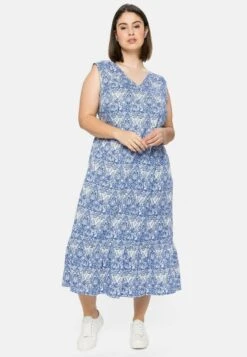 Sheego MIDI - Freizeitkleid - Weiß Bedruckt