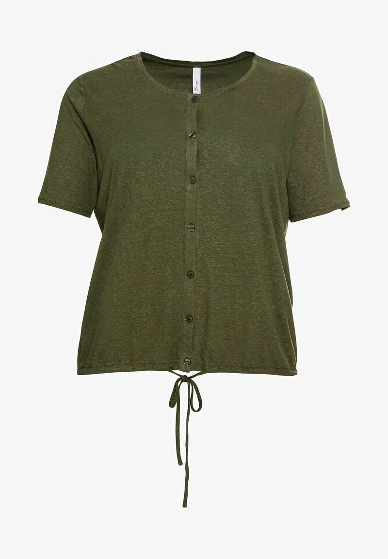 Sheego Strickjacke - Dunkeloliv 7 Sheego Strickjacke - Dunkeloliv – Bild 5