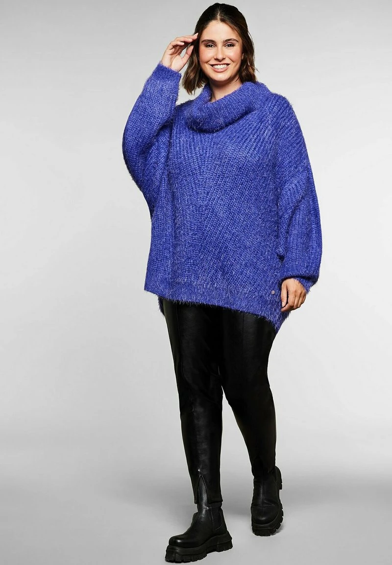 Sheego Strickpullover - Violett 4 Sheego Strickpullover - Violett – Bild 2