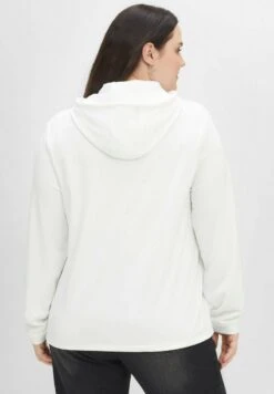 Sheego Kapuzenpullover - Weiß -Sheego 91327349321c4840b2dbfe43e3066690